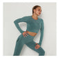 Winter Fitness Set Sports Suit Women Workout Sports Outfit Fitness Set Wear High Waist Gym Seamless Workout Clothes For Women