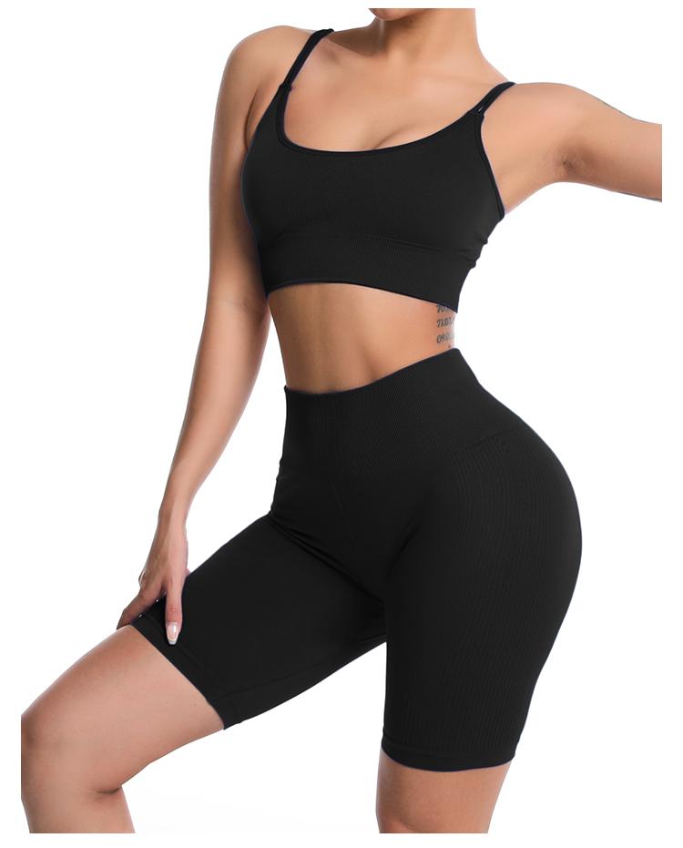 Solid High Waist Sport Legging Women Gym Fitness Push Up Seamless Leggings New Running Workout Training Short pants Bottoms