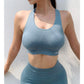 Women Shockproof Sports Bra Seamless Sports Running Fitness Brassiere Crop Tops Activewear Push Up Workout Women Underwear Gym