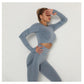 Winter Fitness Set Sports Suit Women Workout Sports Outfit Fitness Set Wear High Waist Gym Seamless Workout Clothes For Women