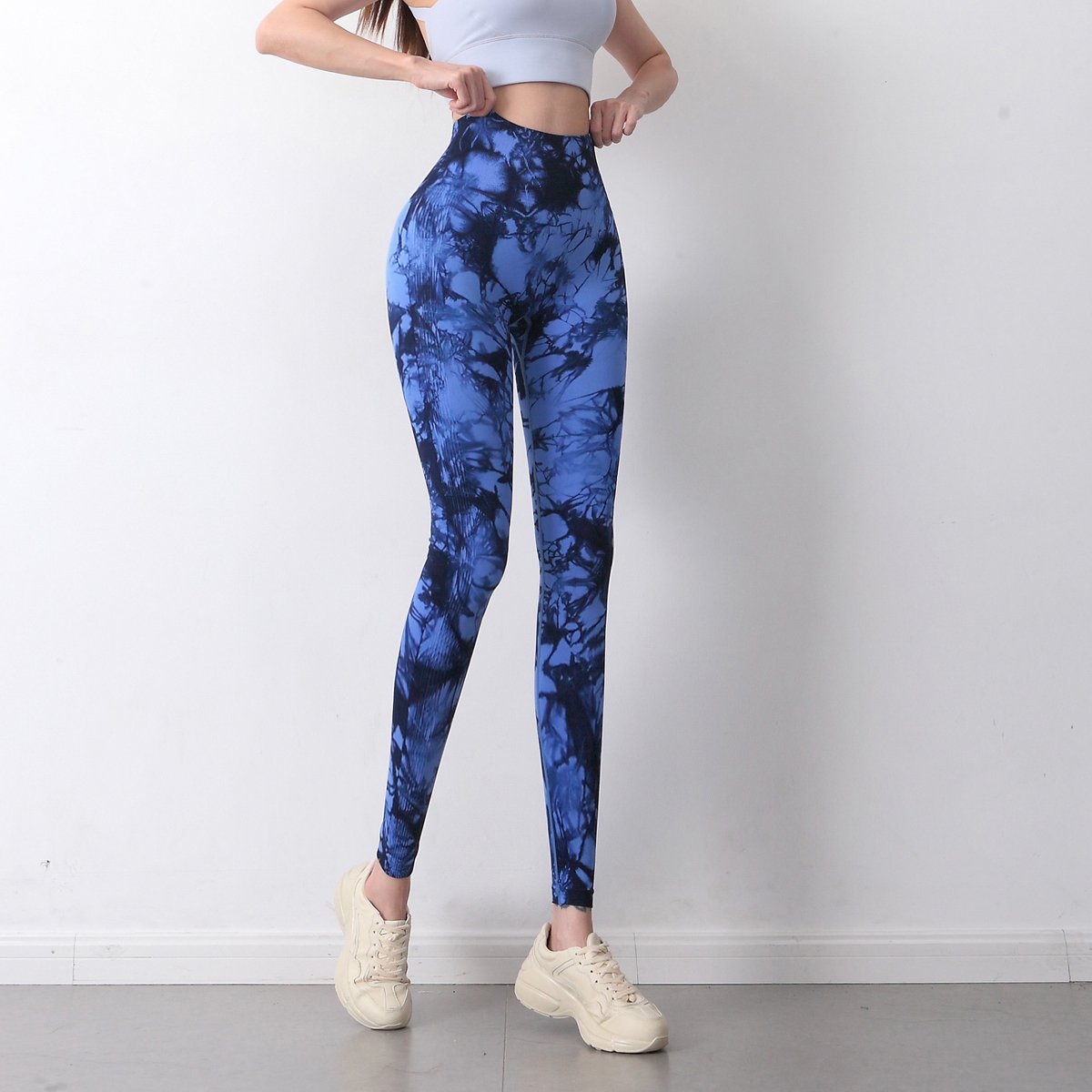 Women Pant Super Stretch Gym Leggings Women Fitness Pants Sport Women Fitness Breathable Tie Dye Ombre Workout Leggings