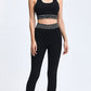 Women Leopard Belt Black Fitness Set Workout Women Seamless Gym Sports Set Fitness High Waist Leggings Bra Suits Clothing