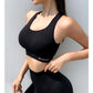 Women Shockproof Sports Bra Seamless Sports Running Fitness Brassiere Crop Tops Activewear Push Up Workout Women Underwear Gym