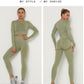 Winter Fitness Set Sports Suit Women Workout Sports Outfit Fitness Set Wear High Waist Gym Seamless Workout Clothes For Women