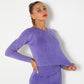 Women Gym T-shirt Seamless Quick Dry Tracksuit Long Sleeve Crop Tops Shirt Fitness Sports Tight Push Gym Workout Shirts And Vest
