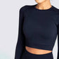 Two Piece Suit For Gym Fitness Long Sleeve Crop Top Leggings Sport Tracksuit Women Gym Clothing Ensemble Jogging Femme