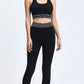 Women Leopard Belt Black Fitness Set Workout Women Seamless Gym Sports Set Fitness High Waist Leggings Bra Suits Clothing