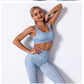 Seamless Sports Bra Women Vital Fitness Cropped Top Padded Push Up Sports Bra Gym Brassiere Femme Workout Racerback Active Wear